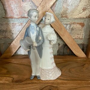 Lladro vintage retired wedding bride and groom